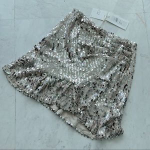 Ruffled Sequin Mini Skirt ✨